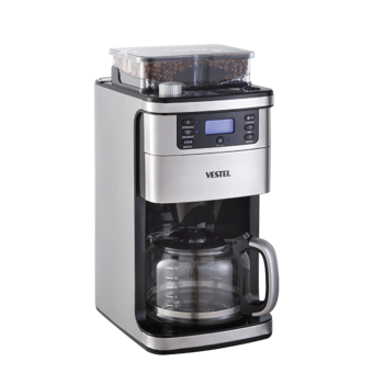 Vestel Taze (20244207) Zaman Ayarlı Filtreli Karaf 1500 ml Hazne Kapasiteli Akıllı 900 W İnox Filtre Kahve Makinesi