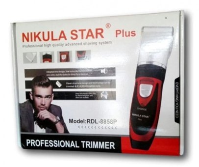 Nikula Star Plus RDL-8858P Saç Sakal ve Ense 4 Başlıklı Çok Amaçlı Kuru Kablosuz Kırmızı Tıraş Makinesi