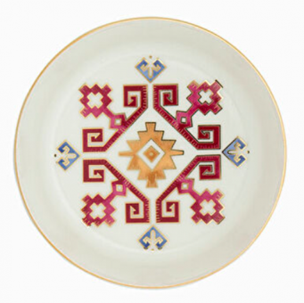 Porland Arabesque 27 Parça 6 Kişilik Desenli Porselen Yuvarlak Yemek Takımı