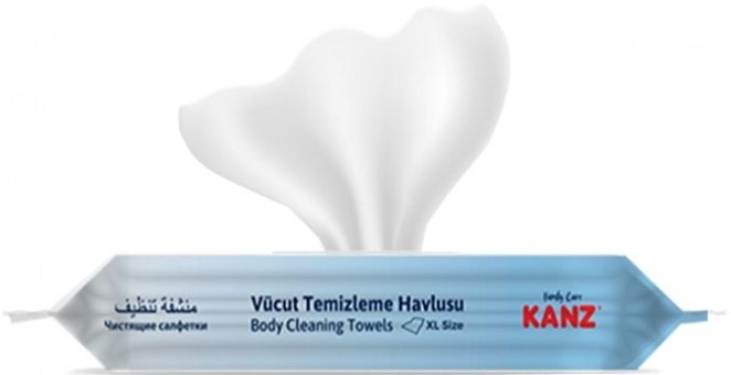Kanz Antibakteriyel 50 Yaprak Vücut Temizleme Mendili
