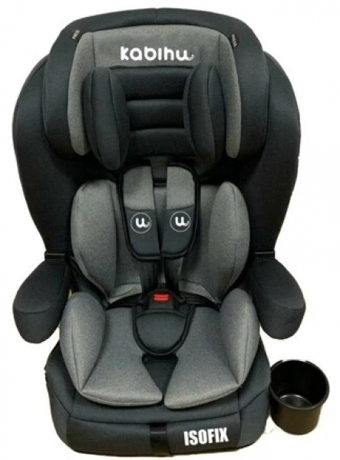 Kabihu KBH-305 Emniyet Kemeri-Isofix Sürüş Yönü Oto Koltuğu Gri