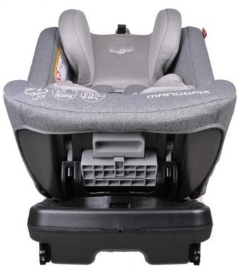 Baby2Go Mangofix Isofix-Latch 360 Derece Dönen 0-36 kg Yatabilen Yükseklik Ayarlı Sürüş Yönü Oto Koltuğu Gri