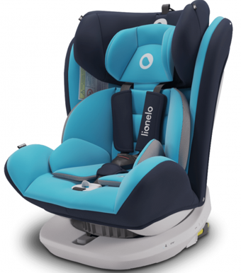 Lionelo Bastiaan Isofix 360 Derece Dönen Yatabilen Yükseklik Ayarlı Sürüş Yönü Oto Koltuğu Mavi