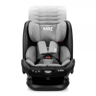 Kanz T-Fix Emniyet Kemeri-Isofix Sürüş Yönü Oto Koltuğu Gri
