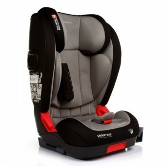 Baby Plus Galaxy Emniyet Kemeri-Isofix 15-36 kg Yatabilen Yükseklik Ayarlı Sürüş Yönü Oto Koltuğu Gri