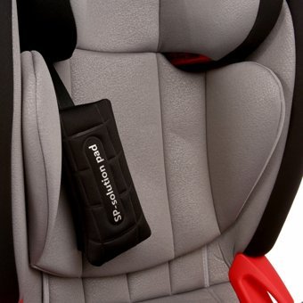 Baby Plus Galaxy Emniyet Kemeri-Isofix 15-36 kg Yatabilen Yükseklik Ayarlı Sürüş Yönü Oto Koltuğu Gri