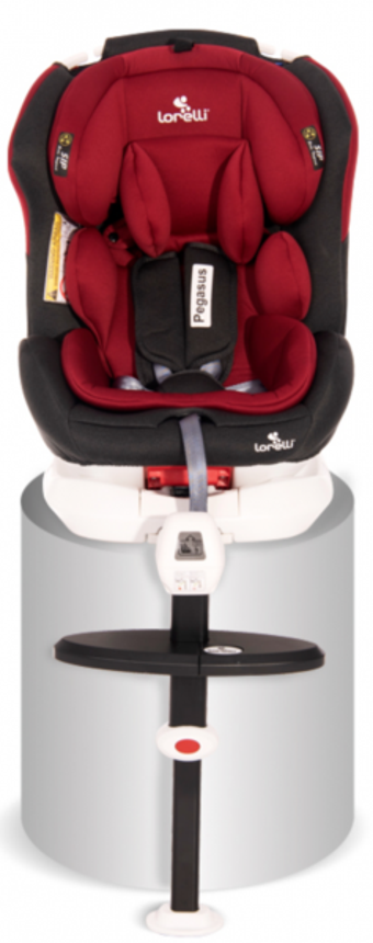 Lorelli Pegasus Isofix 360 Derece Dönen Yatabilen Yükseklik Ayarlı Sürüş Yönü Oto Koltuğu Kırmızı