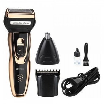 Dempower DP-03 Saç Ense Kulak ve Burun Çift Başlıklı Çok Amaçlı Sinekkaydı Kablosuz Tıraş Makinesi