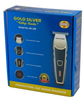 Gold Silver GS-160 Saç Sakal ve Ense 3 Başlıklı Çok Amaçlı Kablosuz Tıraş Makinesi