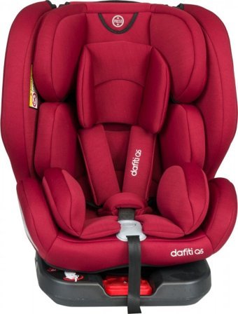 Coolbaby Dafiti Isofix 360 Derece Dönen Yatabilen Yükseklik Ayarlı Sürüş Yönü Oto Koltuğu Kırmızı