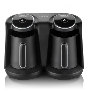 Arzum OKKA Minio Duo OK006 İki Hazneli 8 Fincan 880 W Krom Türk Kahvesi Makinesi