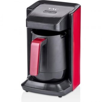 Taç Harman Tek Hazneli Otomatik 300 ml Su Hazneli 5 Fincan Akıllı 1000 W Kırmızı Türk Kahvesi Makinesi