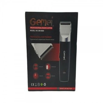 Gemei Gm-8800 Saç Sakal ve Ense Çift Başlıklı Çok Amaçlı Kablosuz Tıraş Makinesi