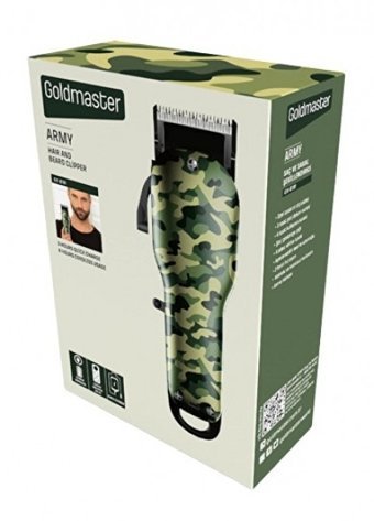 Goldmaster Army GM-8181 Saç Sakal ve Ense 4 Başlıklı Çok Amaçlı Kuru Kablosuz Tıraş Makinesi