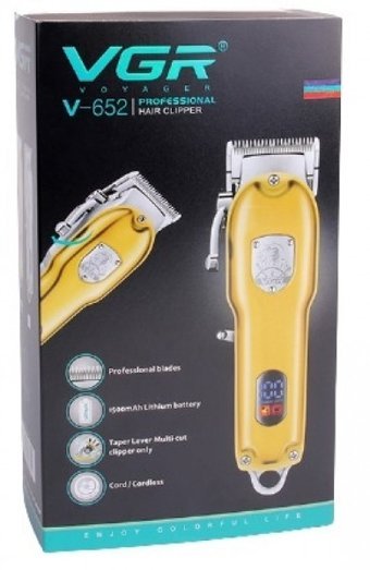 VGR V-652 Saç Sakal ve Ense 4 Başlıklı Çok Amaçlı Kablosuz Gold Tıraş Makinesi