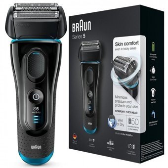 Braun 5 Series 5410S Tek Başlıklı Sinekkaydı Islak Folyo Kablosuz Tıraş Makinesi