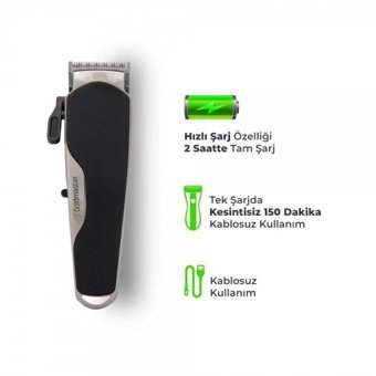 Goldmaster GM-8132 Saç Sakal ve Ense 4 Başlıklı Çok Amaçlı Kablosuz Tıraş Makinesi