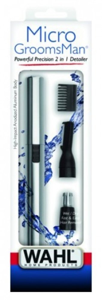 Wahl Micro Groomsman Kulak Burun 3 Başlıklı Çok Amaçlı Kuru Kablosuz Tıraş Makinesi