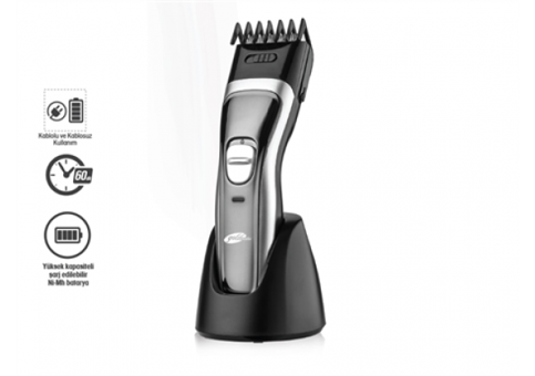 Goldmaster GM-7160 Saç Sakal Tek Başlıklı Çok Amaçlı Kuru Ayarlanabilir Başlık Kablosuz Tıraş Makinesi