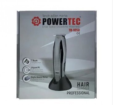 Powertec TR-1058 Sakal Ense 3 Başlıklı Çok Amaçlı Kablosuz Tıraş Makinesi