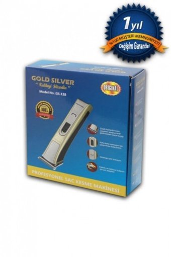Gold Silver GS-128 Saç Sakal ve Ense 4 Başlıklı Çok Amaçlı Kablosuz Tıraş Makinesi