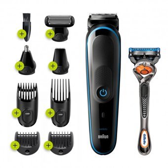 Braun MGK 5280 Saç Sakal Vücut Ense Kulak ve Burun 4 Başlıklı Çok Amaçlı Kablosuz Tıraş Makinesi