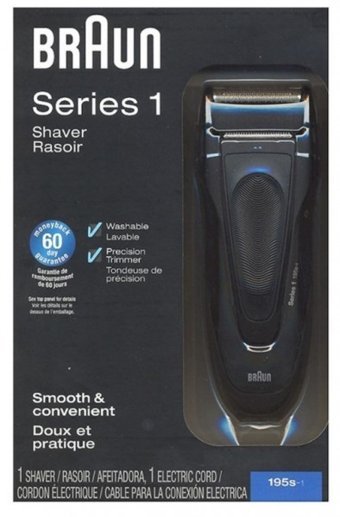 Braun 195 S-1 Tek Başlıklı Sinekkaydı Islak Folyo Kablosuz Tıraş Makinesi