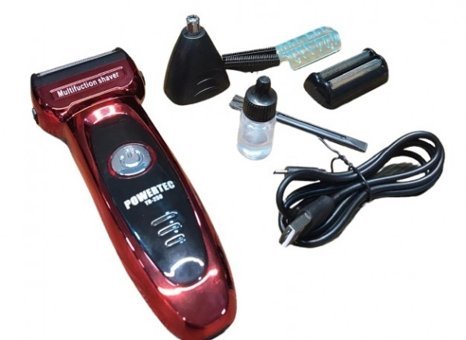 Powertec TR-250 Kulak Burun Tek Başlıklı Çok Amaçlı Sinekkaydı Kuru Folyo Kablosuz Tıraş Makinesi