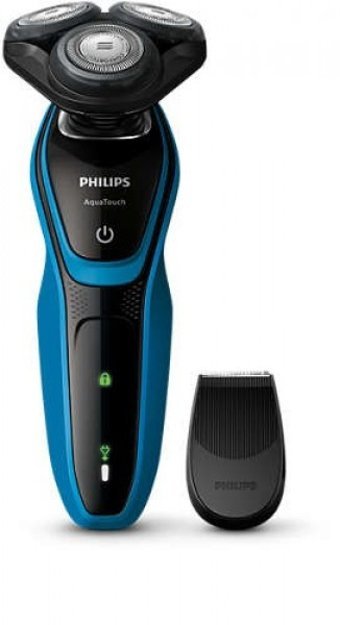 Philips AquaTouch S5050/06 Yüz Tek Başlıklı Sinekkaydı Islak Döner Başlıklı Kablosuz Tıraş Makinesi