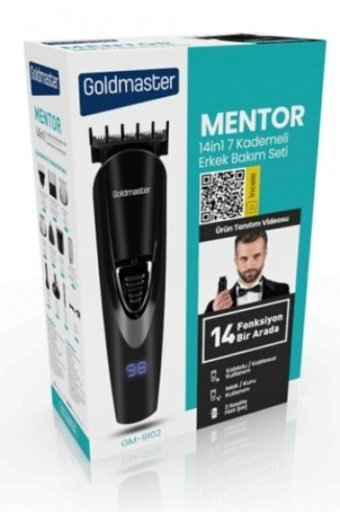 Goldmaster GM-9102 Saç Sakal Vücut Yüz Ense Kulak ve Burun Tek Başlıklı Çok Amaçlı Sinekkaydı Islak Folyo Kablosuz Tıraş Makinesi