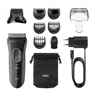Braun 3000 BT Sakal Yüz 5 Başlıklı Sinekkaydı Islak Kablosuz Tıraş Makinesi