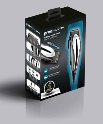 Preo PR-106 Saç Sakal ve Ense 4 Başlıklı Çok Amaçlı Kuru Kablolu Tıraş Makinesi