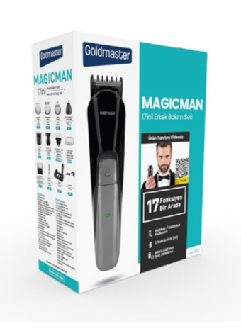 Goldmaster GM-9122 Saç Sakal Vücut Ense Kulak ve Burun Tek Başlıklı Çok Amaçlı Folyo Kablosuz Tıraş Makinesi