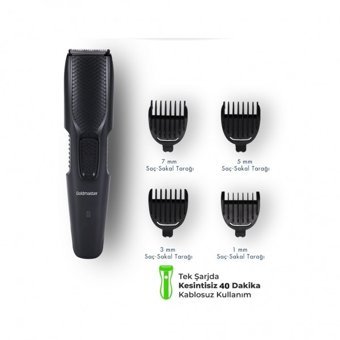 Goldmaster GM-8120 Saç Sakal ve Ense 4 Başlıklı Çok Amaçlı Kablosuz Tıraş Makinesi
