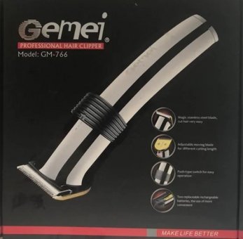 Gemei GM-766 Saç Sakal ve Ense 4 Başlıklı Çok Amaçlı Kablosuz Tıraş Makinesi