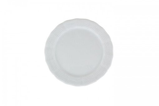 Porland Wavy Beyaz 60 Parça 12 Kişilik Desenli Porselen Yuvarlak Yemek Takımı