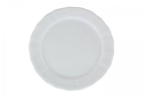 Porland Wavy Beyaz 60 Parça 12 Kişilik Desenli Porselen Yuvarlak Yemek Takımı