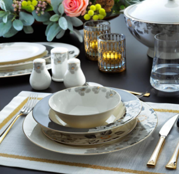 Schafer Lisa ALT04 60 Parça 12 Kişilik Desenli Bone China Yuvarlak Yemek Takımı