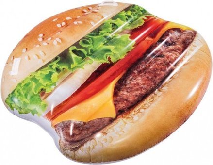 Intex 58780 145 cm X 142 cm Tek Kişilik Hamburger Yetişkin Deniz Yatağı