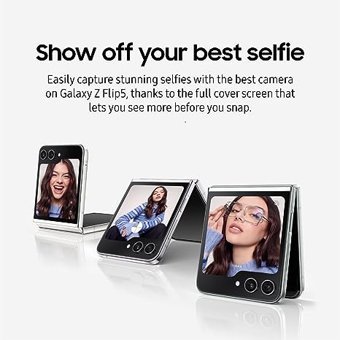Samsung Galaxy Z Flip5 512 GB Hafıza 8 GB Ram 6.7 inç 12 MP Katlanabilir Çift Hatlı Dynamic AMOLED Ekran Android Akıllı Cep Telefonu Lavanta