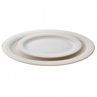 Jumbo Nora 60 Parça 12 Kişilik Desenli Fine Bone Yuvarlak Yemek Takımı