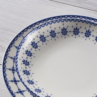 Güral Porselen Atina GBSATN24Y4R1614 24 Parça 6 Kişilik Desenli Porselen Yuvarlak Yemek Takımı