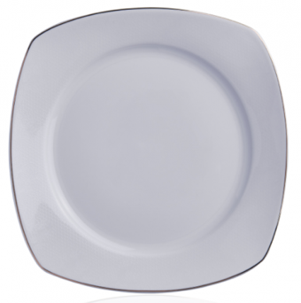 Korkmaz Mona Collection A8124 60 Parça 12 Kişilik Desenli New Bone Kare Yemek Takımı