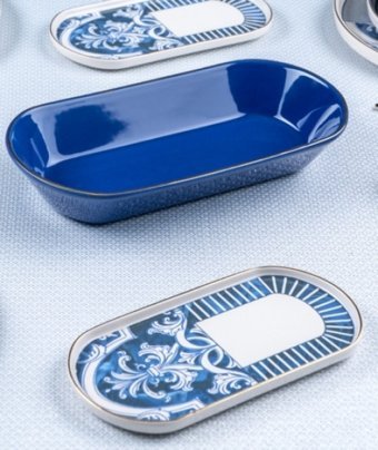 Acar Ottoman 27 Parça 6 Kişilik Desenli Yuvarlak Yemek Takımı