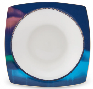 Karaca Fine Pearl Aurora 62 Parça 12 Kişilik Desenli Fine Pearl Kare Yemek Takımı