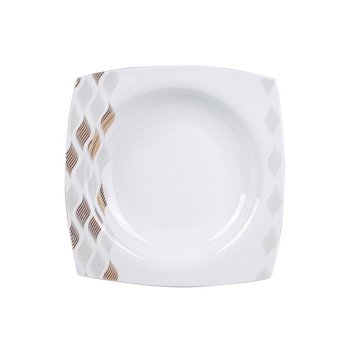 Emsan Fine Pearl Suva 83 Parça 12 Kişilik Desenli Kare Yemek Takımı
