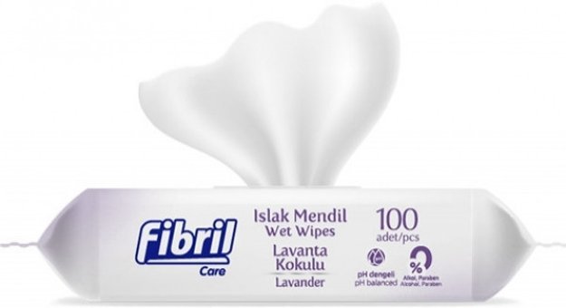 Fibril Lavanta Kokulu Antibakteriyel 10 Yaprak0 Yaprak Islak Mendil