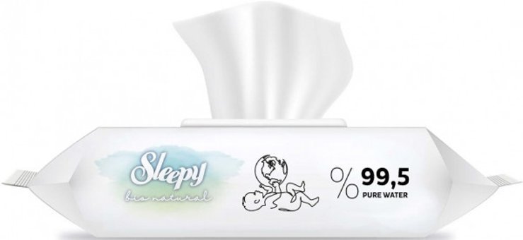 Sleepy Bio Natural Yenidoğan Antibakteriyel 40 Yaprak Islak Mendil
