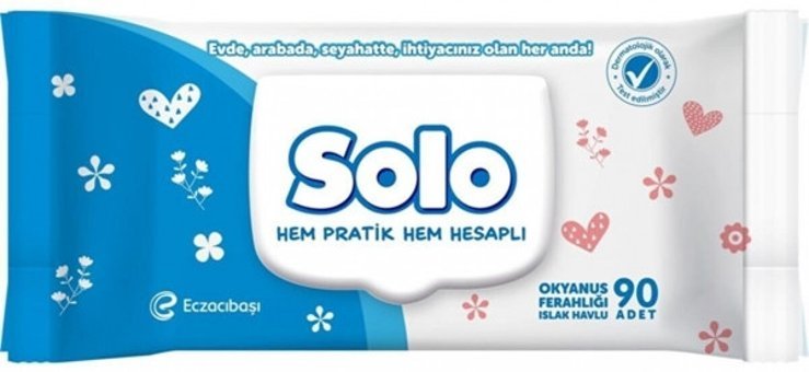 Solo Okyanus Ferahlığı 90 Yaprak Islak Mendil