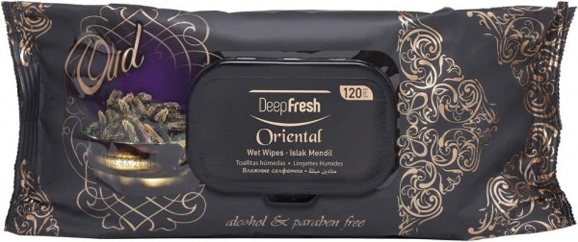 Deep Fresh Oriental Oud Antibakteriyel 120 Yaprak Islak Mendil